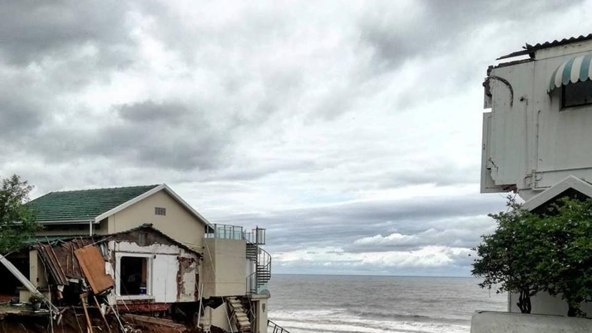 Inundaciones en Amanzimtoti, cerca de Durban en Sudáfrica.