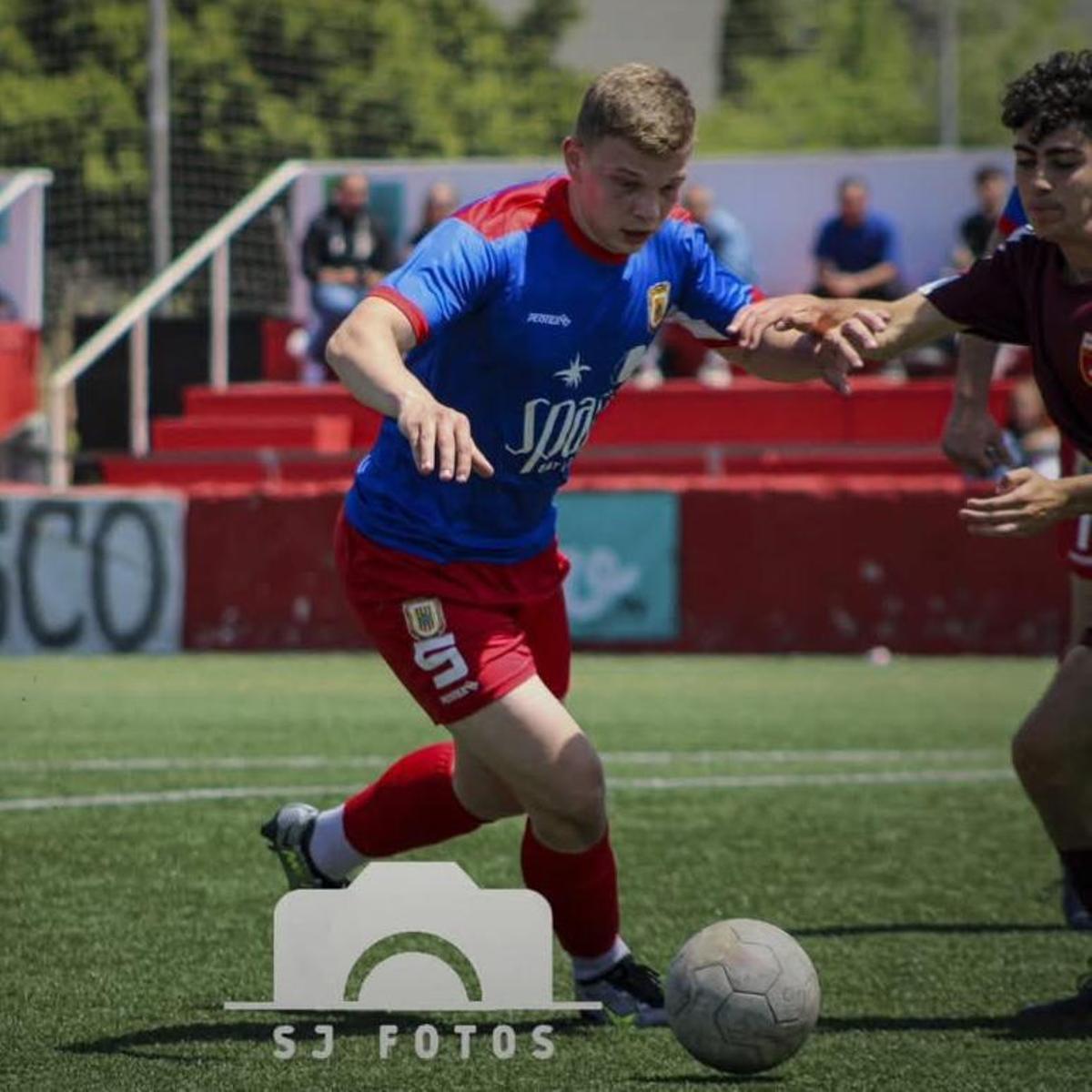 Stepjan Mesic, en un partido con la SD Portmany.