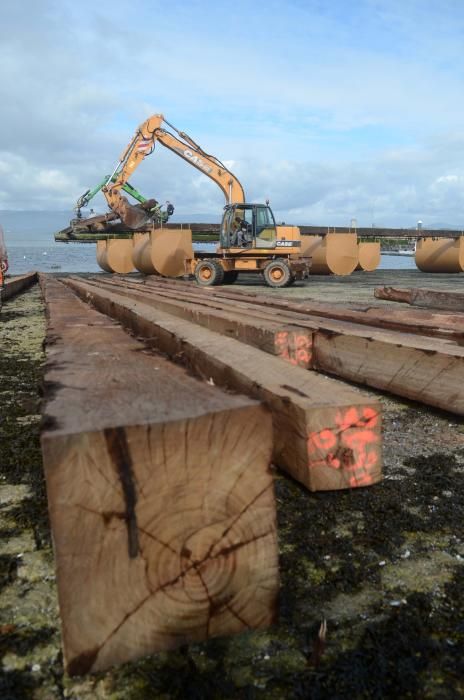 La construcción de bateas llega a Vilagarcía.