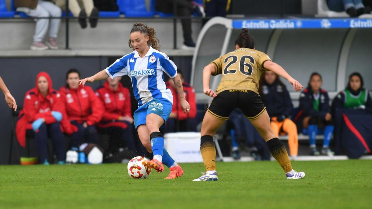 Ainhoa Marín, el curso pasado en Copa ante la Real Sociedad