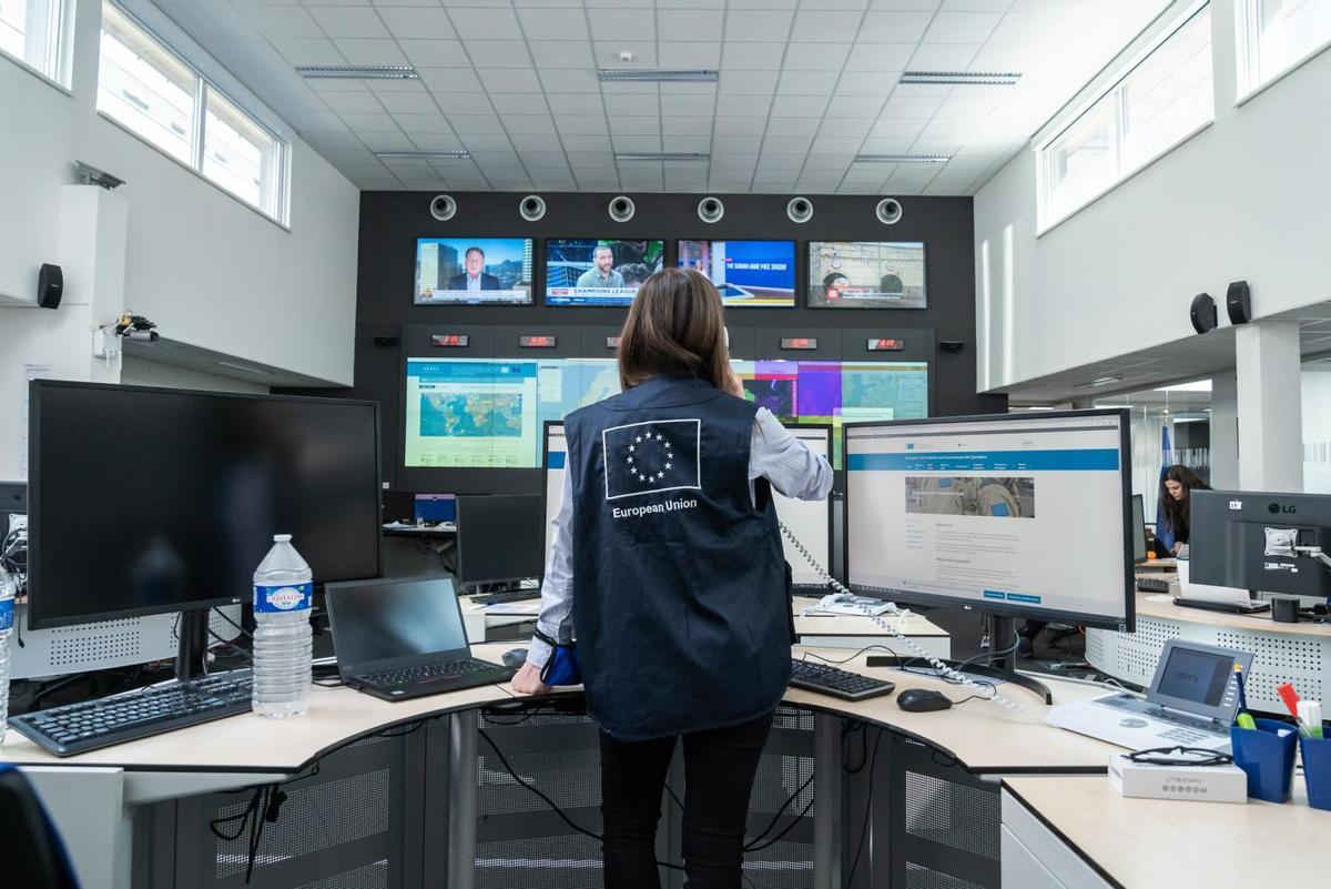 Centro de control de emergencias de la Unión Europea.