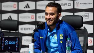 Eric Garcia, en la rueda de prensa previa a la final de la Supercopa de España