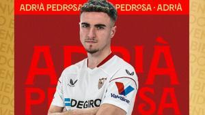 Adrià Pedrosa, nuevo jugador del Sevilla
