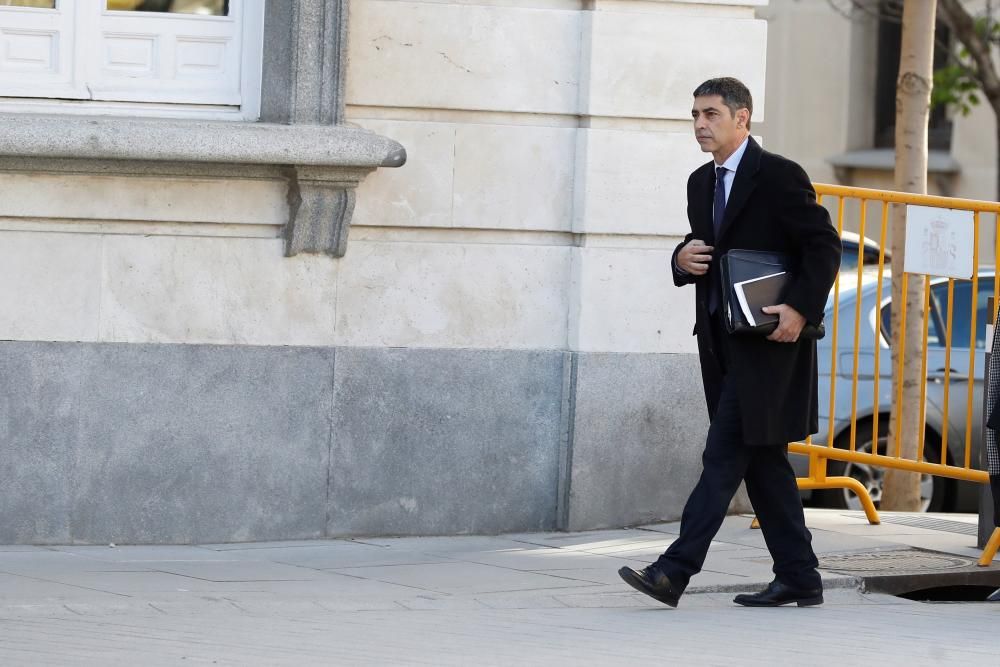 Arribada del major Josep Lluís Trapero al Tribunal Suprem