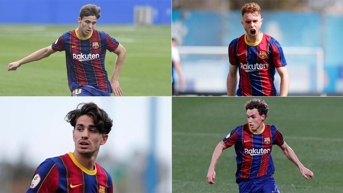 Nico, Peque, Collado y Jandro, protagonistas en el Barça B