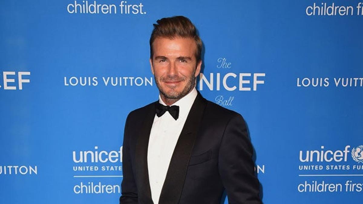 David Beckham se rodea de bellezas en la fiesta de UNICEF en Beverly Hills