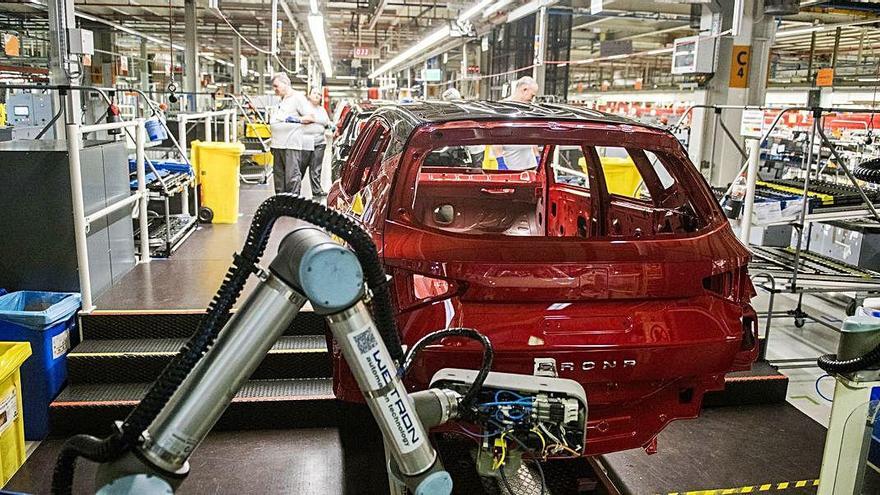 Interior de la planta de producció de Seat a Martorell