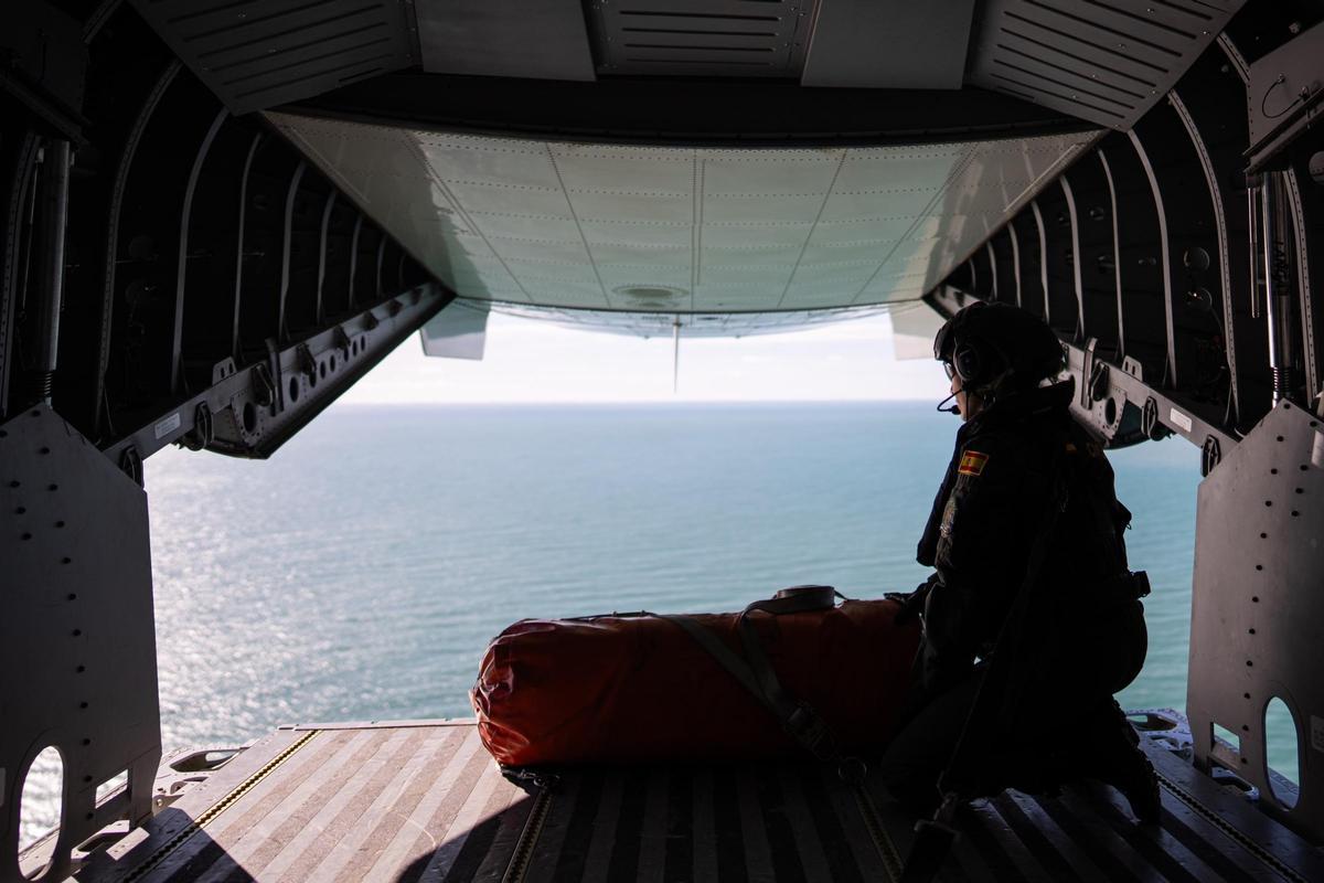 Imagen del avión de la Guardia Civil