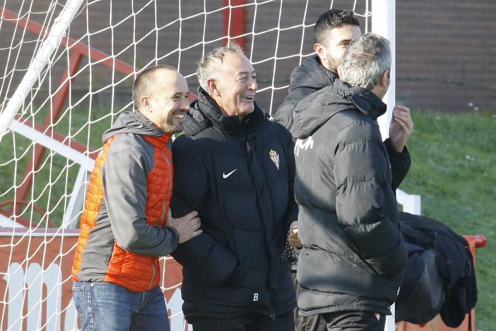 Entrenamiento del Sporting de Gijón