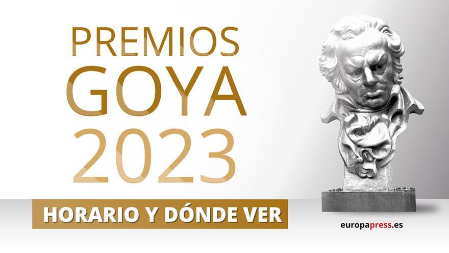 Horario y dónde ver la gala de los Premios Goya 2023
