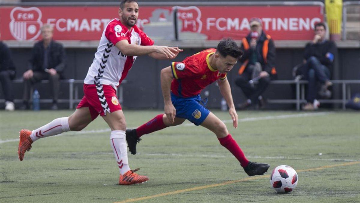 Partido de la temporada 2018-2019 disputado entre el Hospitalet y el Martinenc