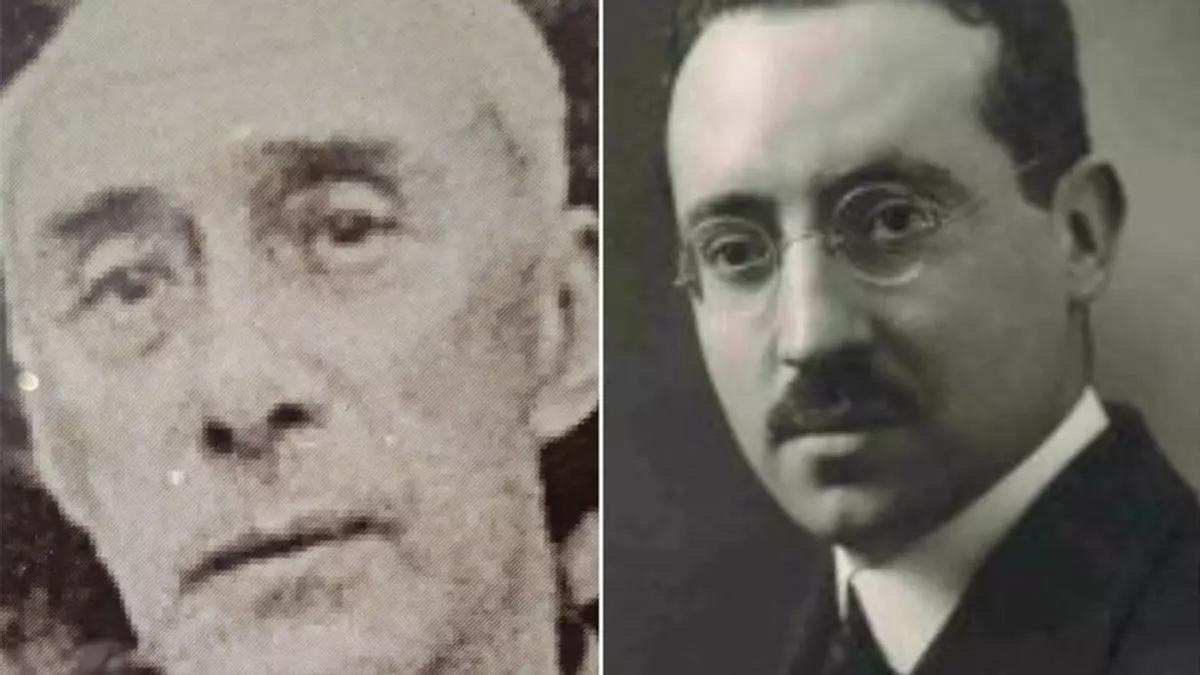 El verdugo Óscar Boán y, a la derecha, Peset Aleixandre.
