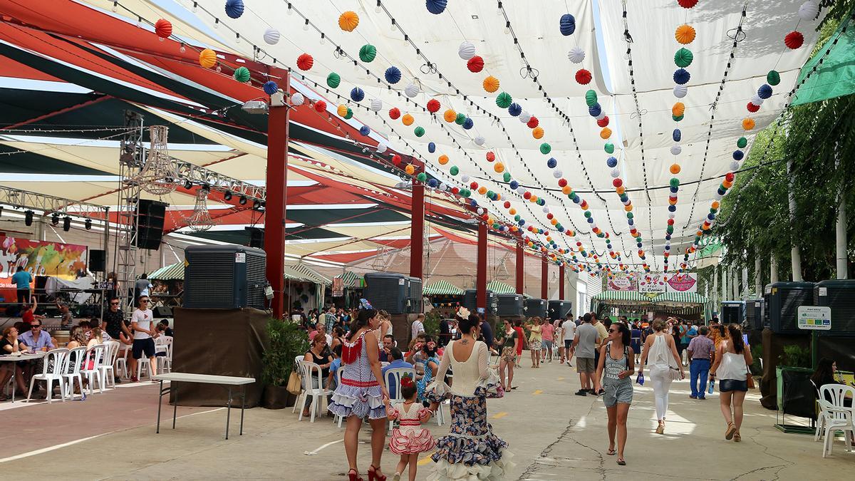 El recinto de Envidarte, durante una de las últimas ediciones de la Feria en honor de San Francisco Solano.