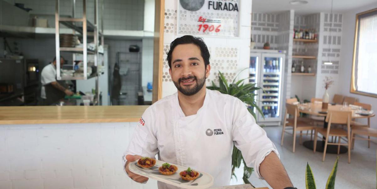 Andrés Ariza, jefe de cocina de Pedra Furada. | Iago López