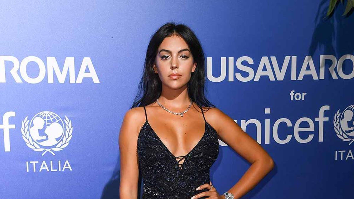 Georgina Rodríguez en la gala solidaria de Unicef en Porto Cervo