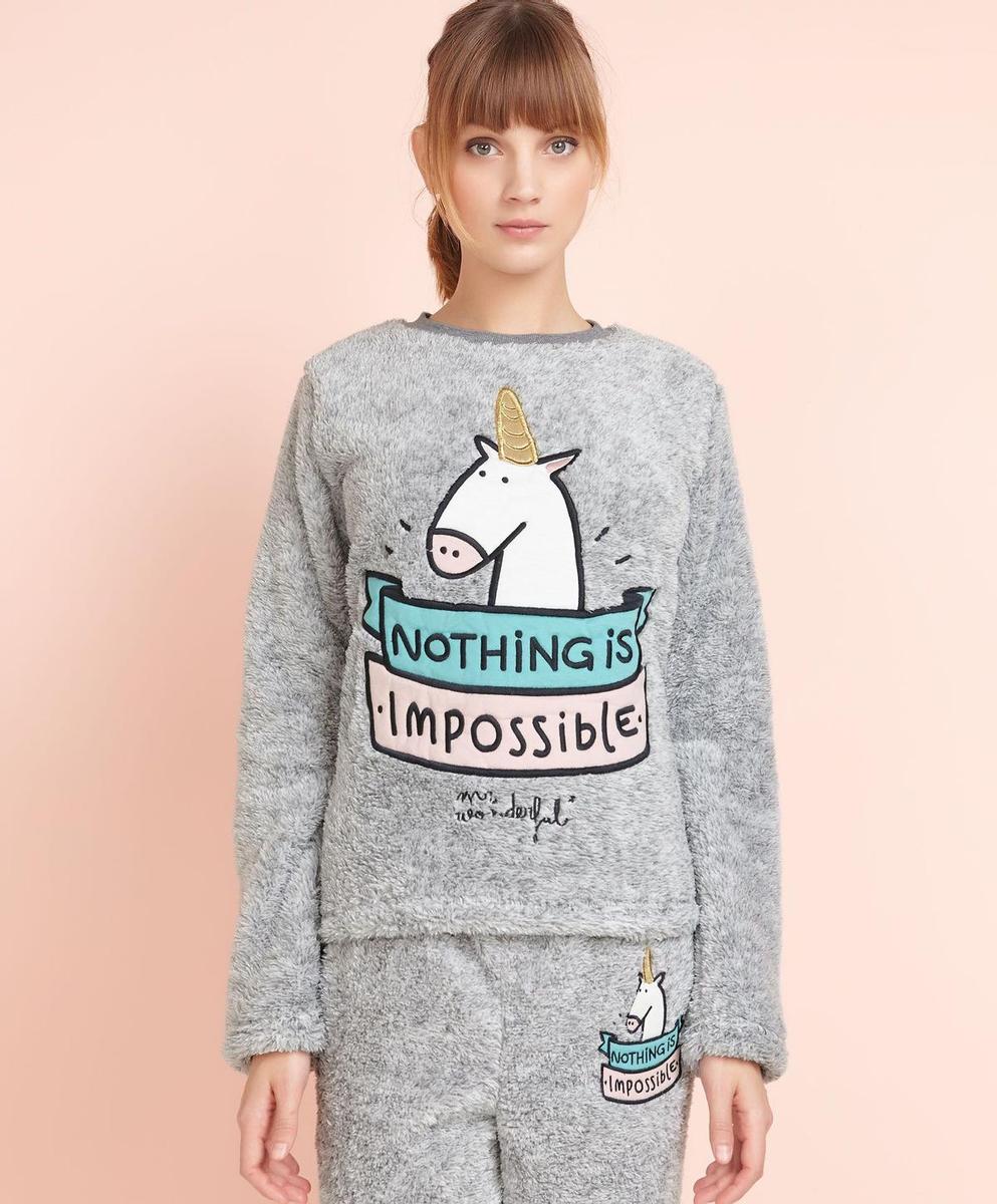 Pijama Mr.Wonderful para Oysho (42,98€)