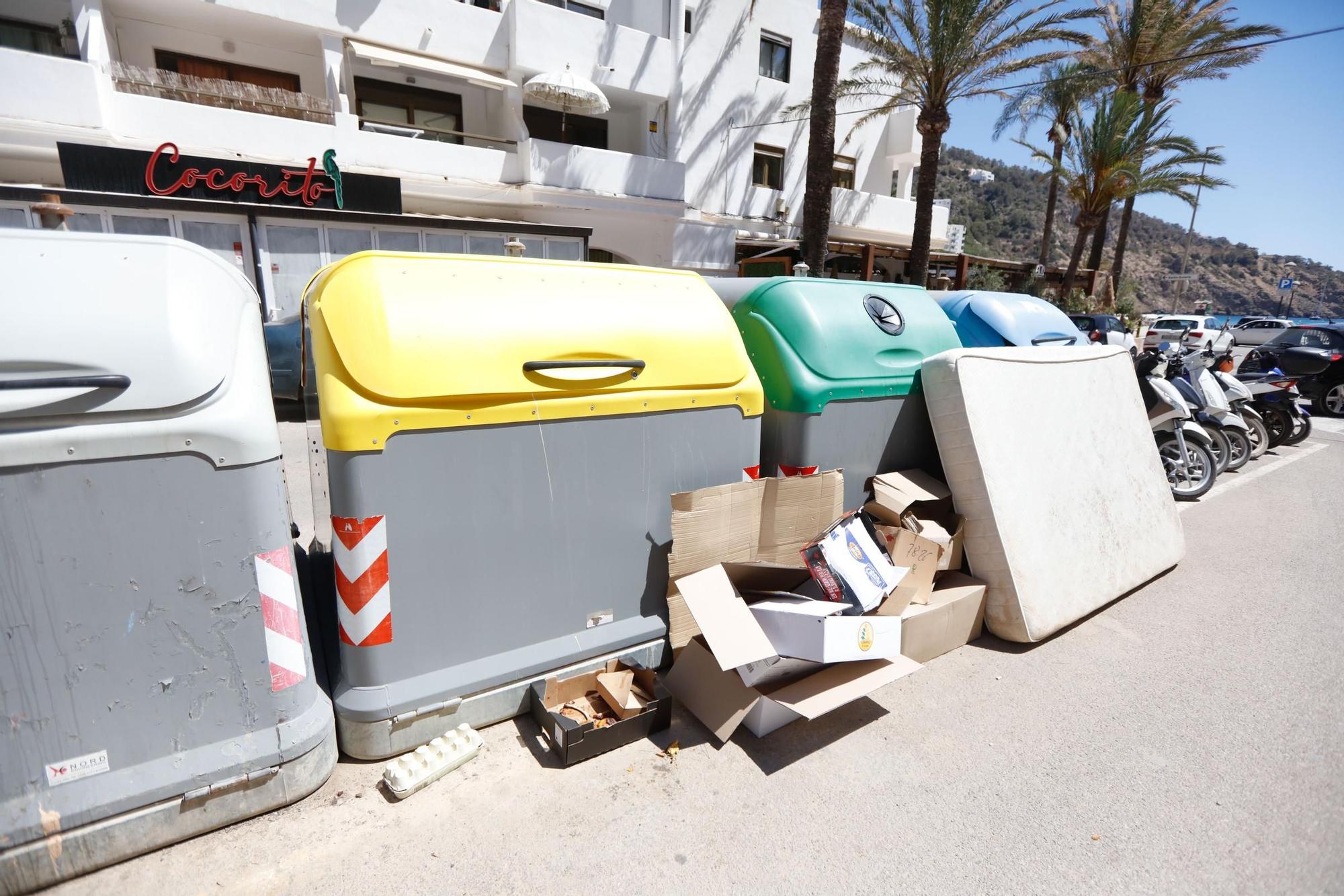 Primer día de huelga de basuras en Ibiza