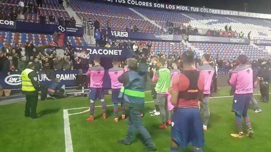 El vídeo de la respuesta de la afición del Levante después de la goleada