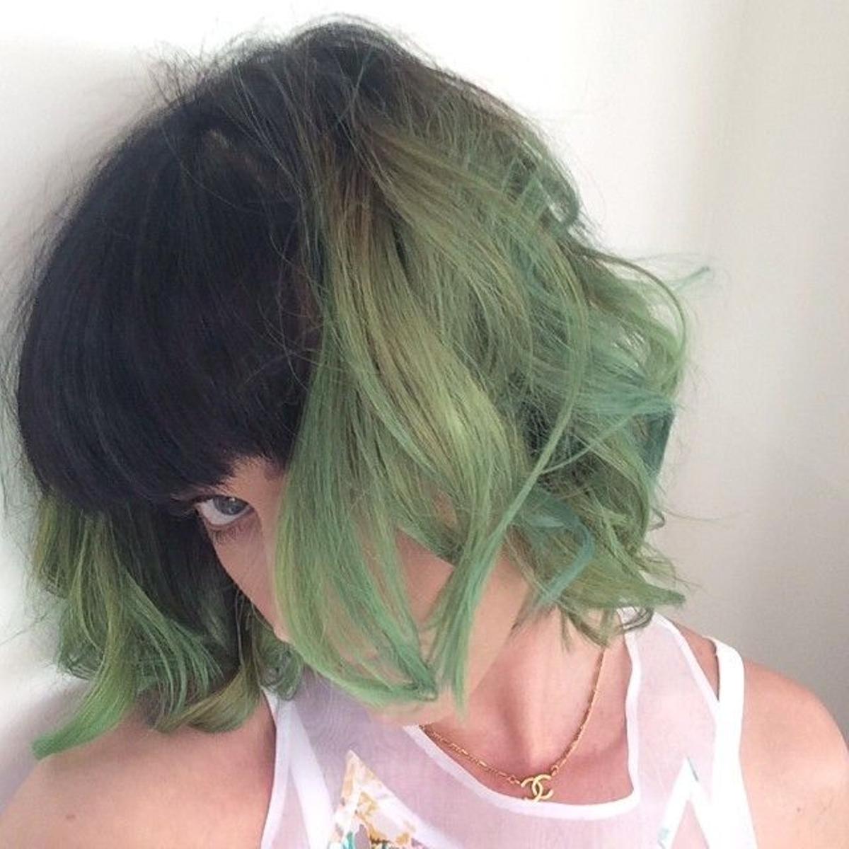 El pelo verde de Katy Perry