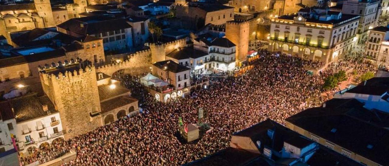 Una de las imágenes capturadas con un dron durante este Womad.