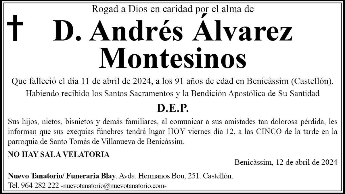 D. Andrés Álvarez Montesinos
