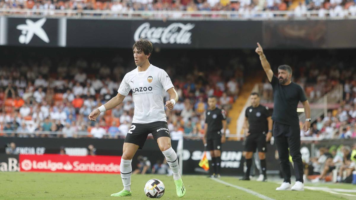 Jesús Vázquez comenzó la temporada como titular por la sanción a Gayà