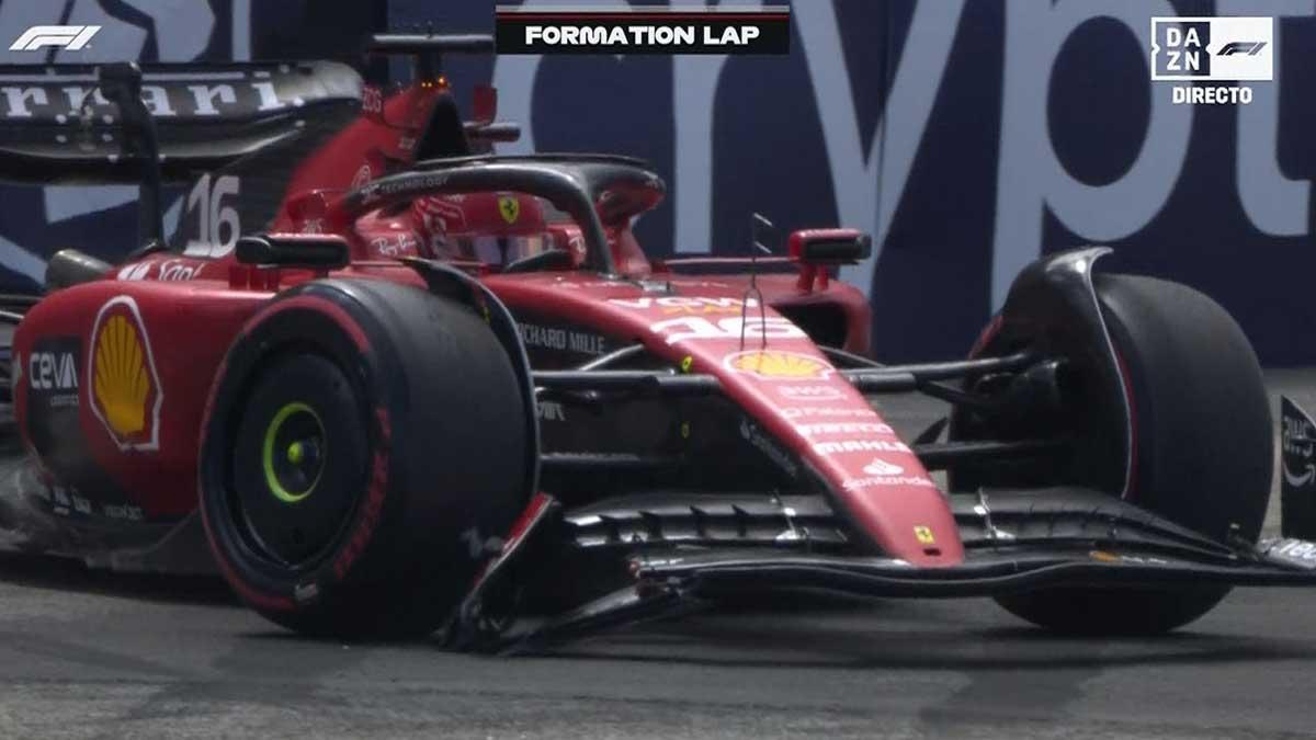 Leclerc, KO antes de empezar en Interlagos