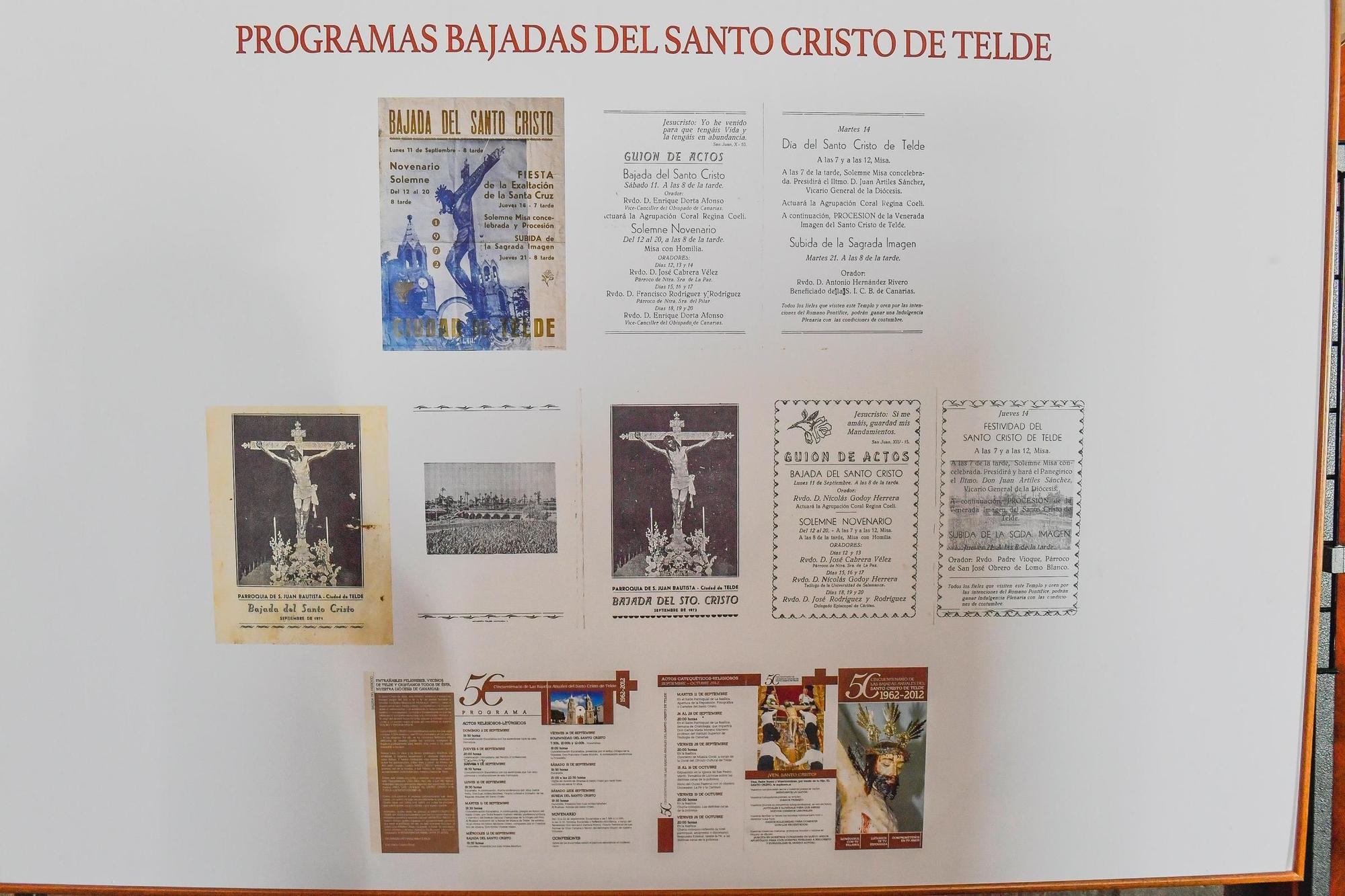 Exposición de programas de las fiestas del Cristo de Telde