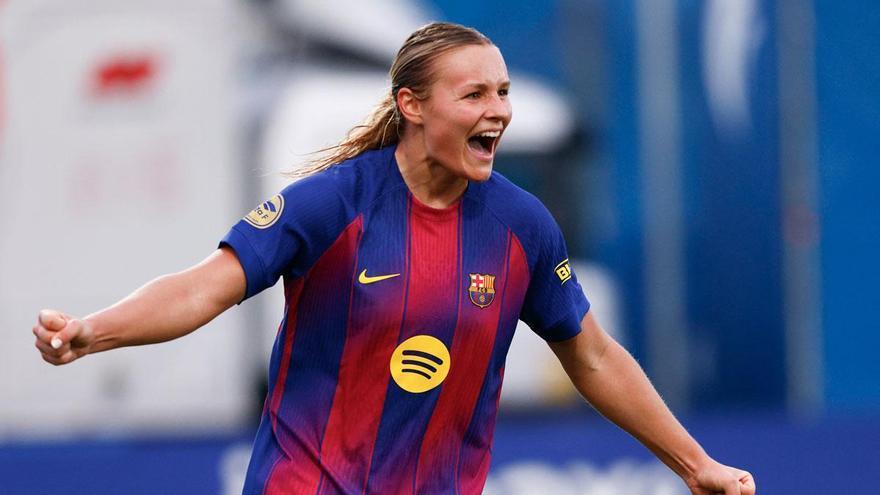 Martine Fenger brilló con su doblete contra el Espanyol