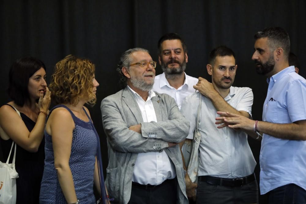 Ramón Vilar junto a Pere Fuset, Carlos Galiana, Sergi Campillo en la firma del Pacto del Rialto en 2019