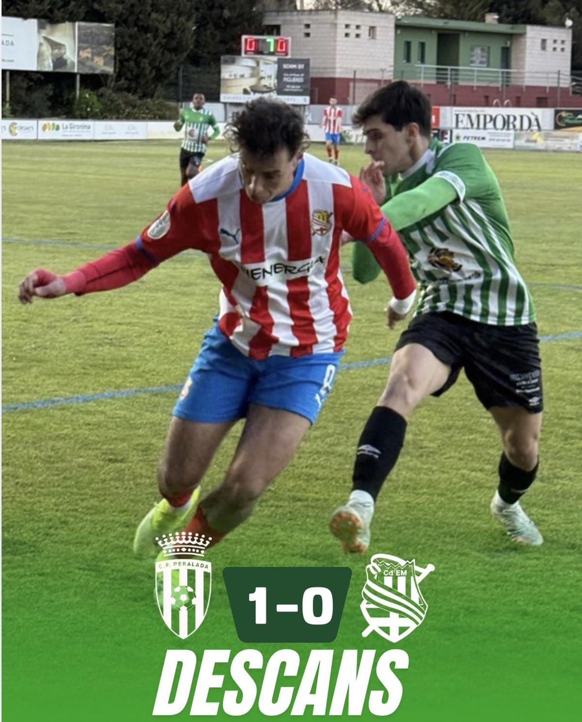 Ayoub, autor del primer gol manresà, en plena lluita