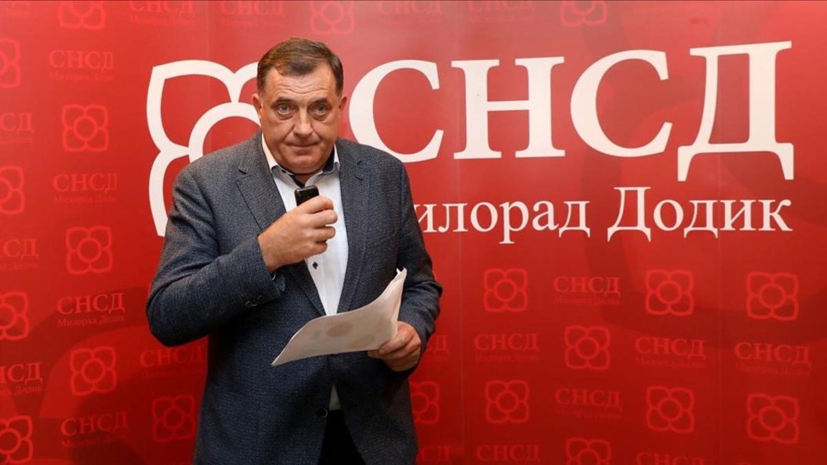 Milorad Dodik, el nacionalista serbio elegido para la presidencial colegiada.