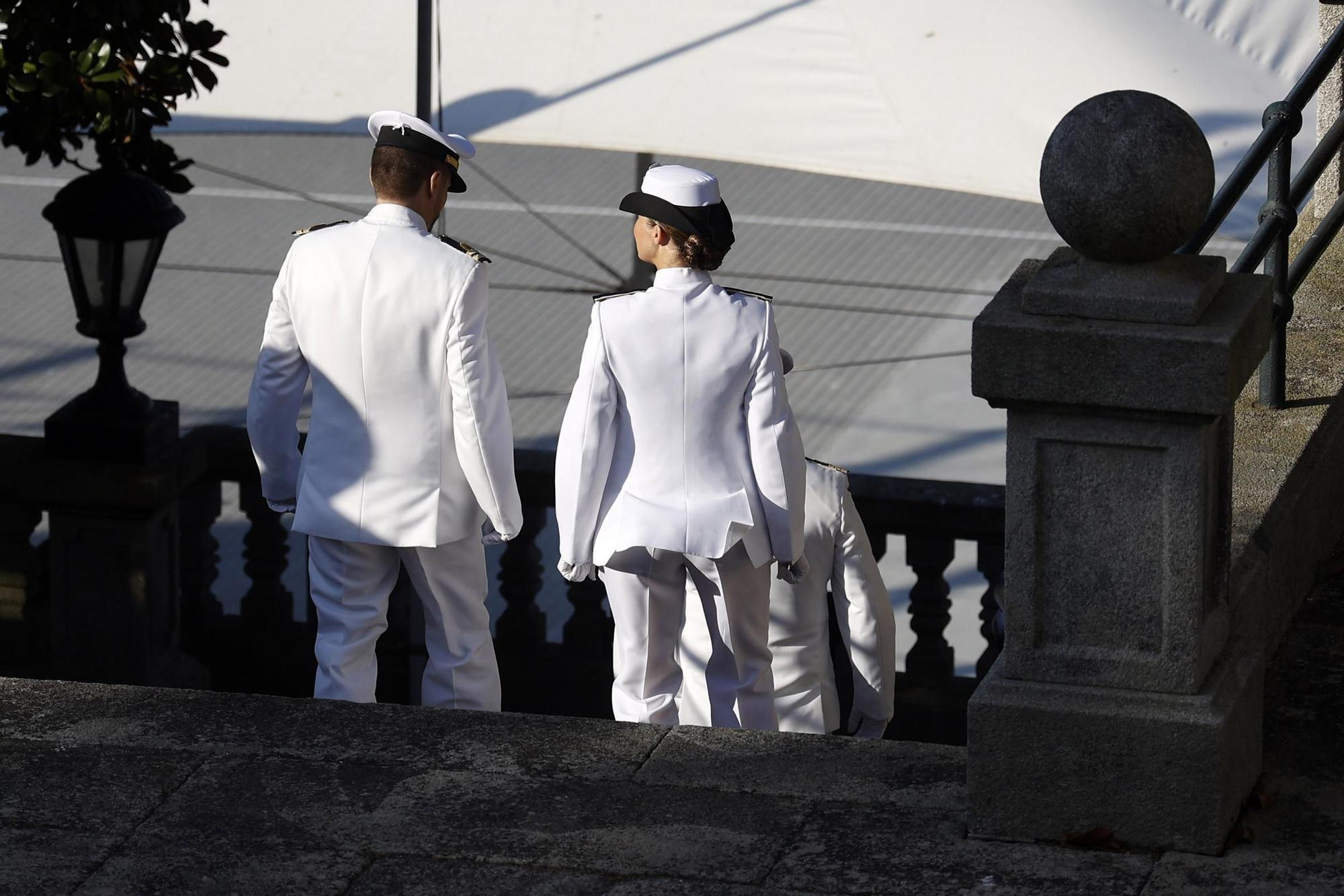 Leonor conoce de primera mano la Escuela Naval de Marín