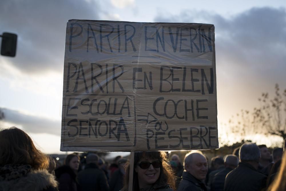 Verín clama contra el cierre del paritorio. // Brais Lorenzo