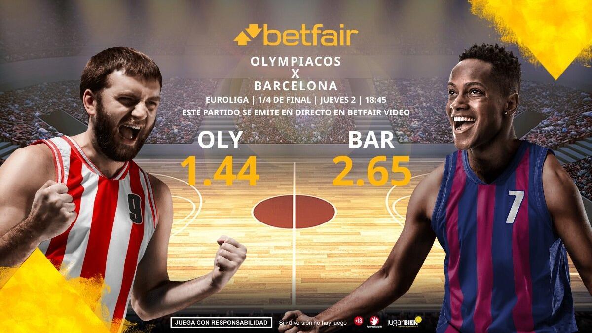 Olympiacos BC vs. FC Barcelona: horario, TV, estadísticas, cuadro y pronósticos