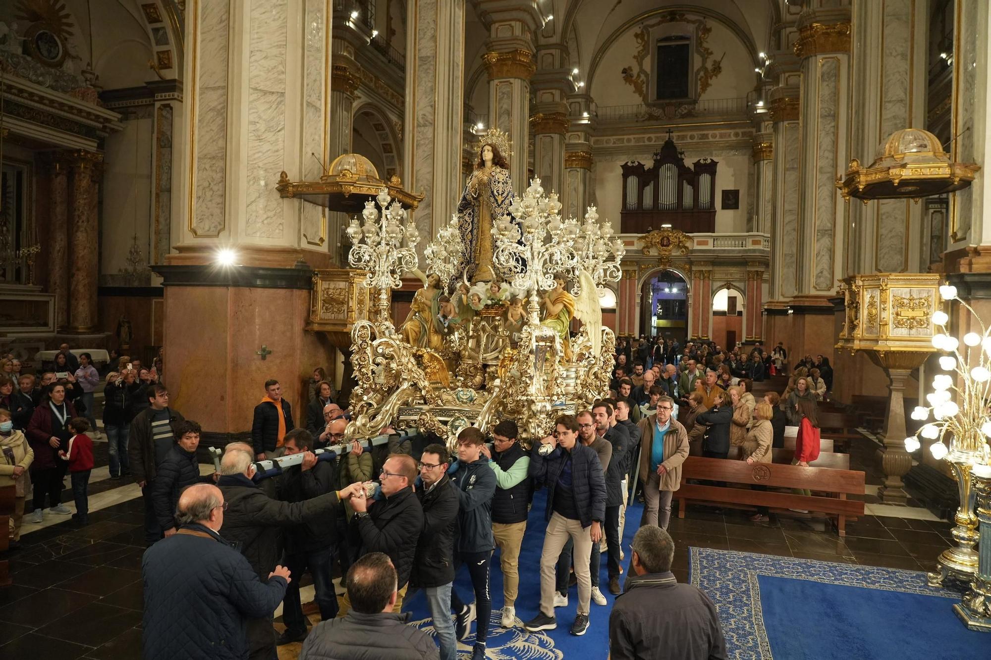 Fotos del traslado de la Purísima en Vila-real hasta la iglesia arciprestal
