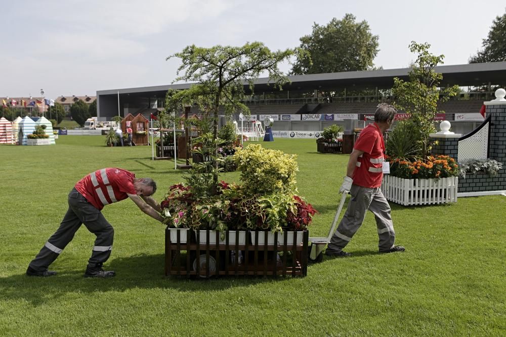 Preparativos del Concurso de Saltos Internacional