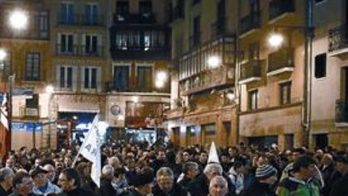 Imagen de archivo de una manifestación de apoyo a los presos etarras.a 20, en Pamplona.