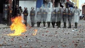  Protestas en las calles de Venezuela.