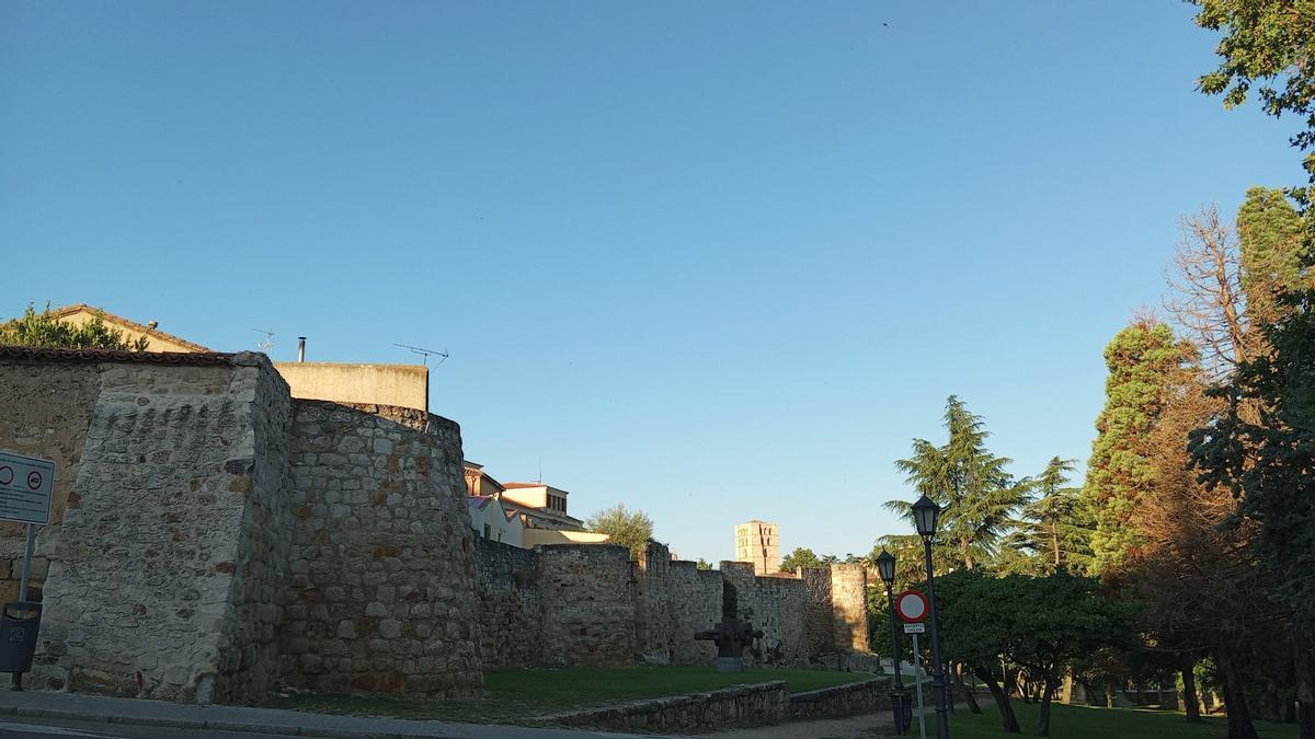 Cielos claros en Zamora capital este lunes: vista desde San Martín.