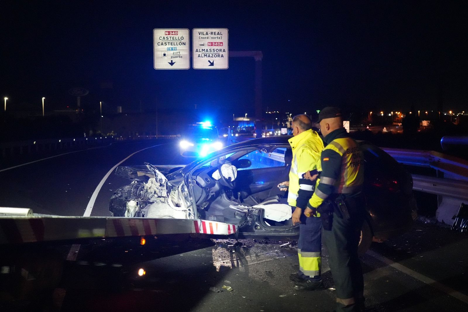 Accidente de tráfico en la 340 en Vila-real