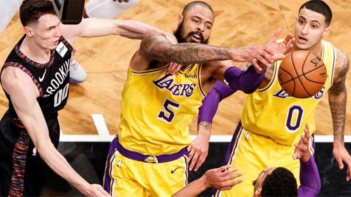 Los Nets sorprenden a los Lakers en Brooklyn