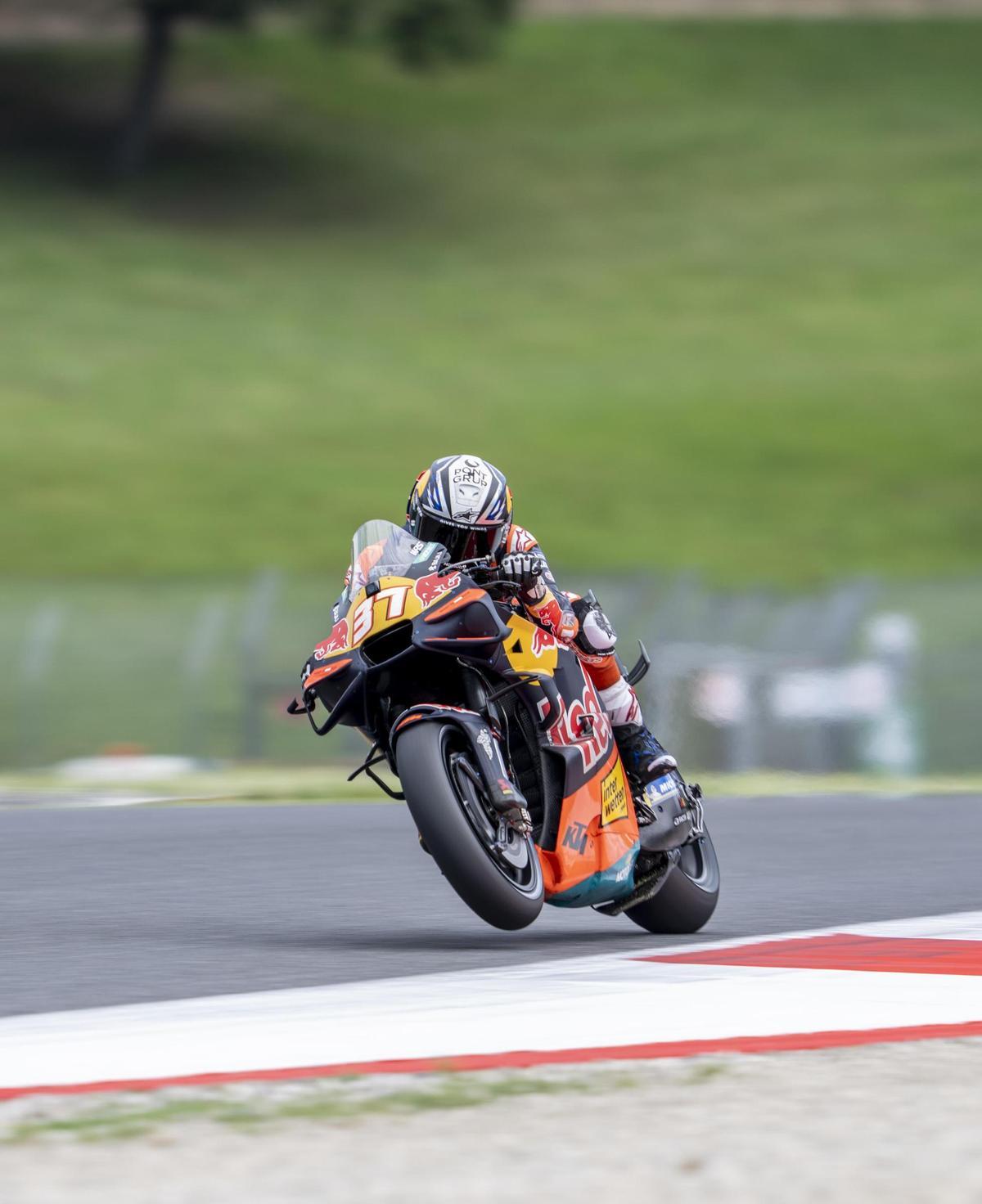 Pedro Acosta, en la primera jornada de entrenamientos en Mugello