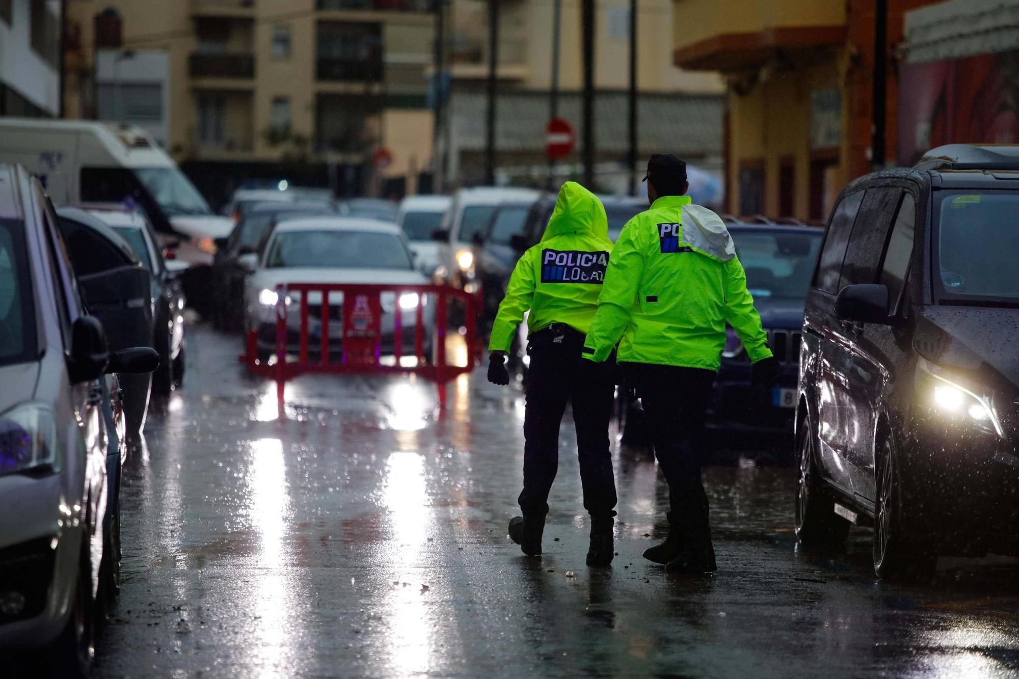 Todas las imágenes de la lluvia en Ibiza