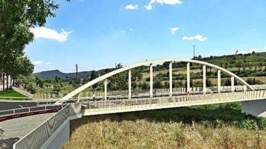 Simulació del pont del nou accés | DEP TERRITORI