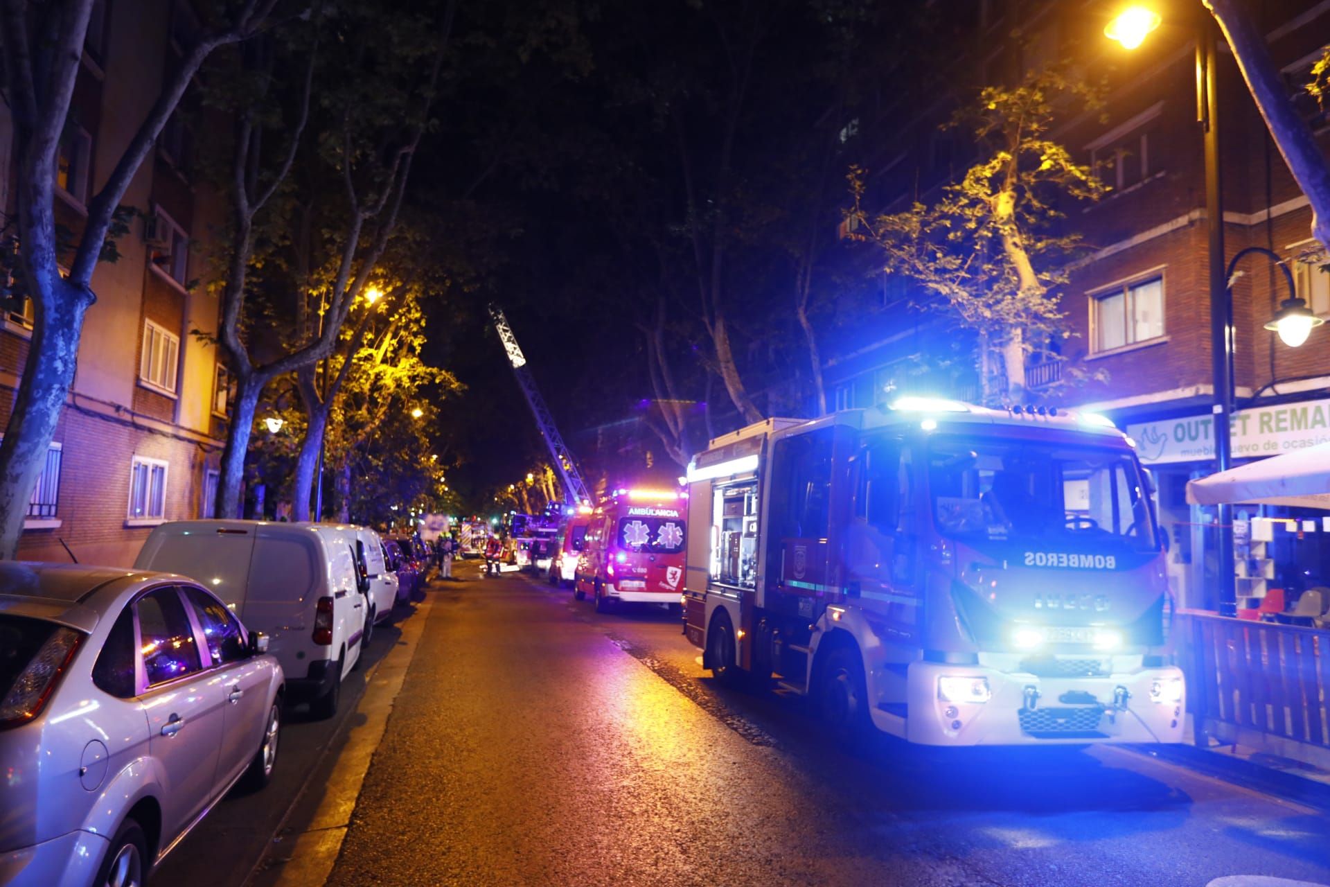 Incendio en un edificio okupado en Las Fuentes