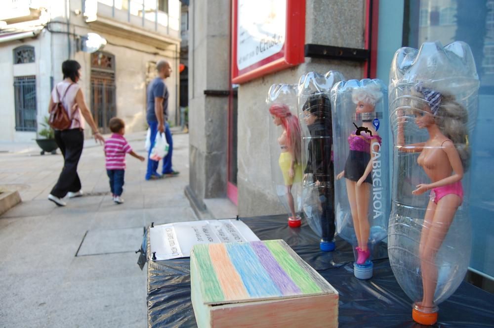 Arte nacido de la basura en Redondela