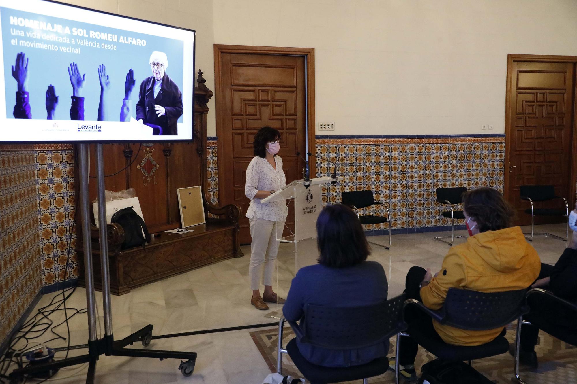 Homenaje a Sol Romeu. Histórica dirigente vecinal