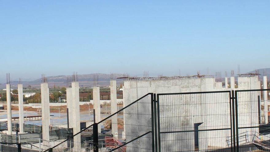 Obras en la nueva estación de AVE de Antequera.