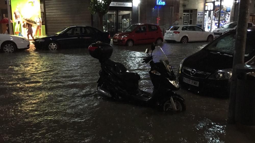 Fuertes lluvias en Caravaca de la Cruz